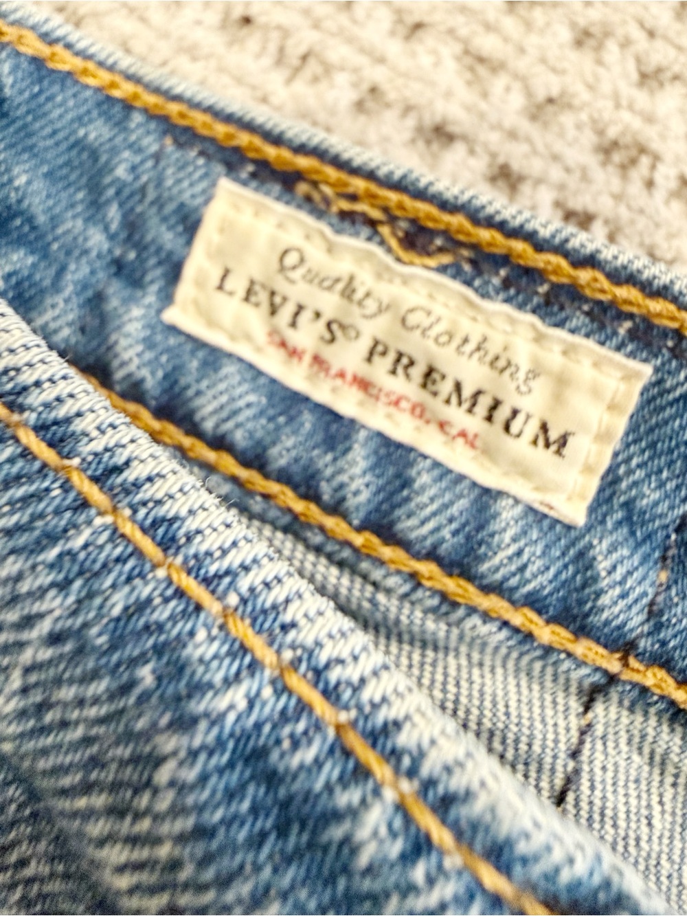LEVI’S Ribcage Straight Jeans size 27 Rigid Denim High Rise - Picture 7 of 11